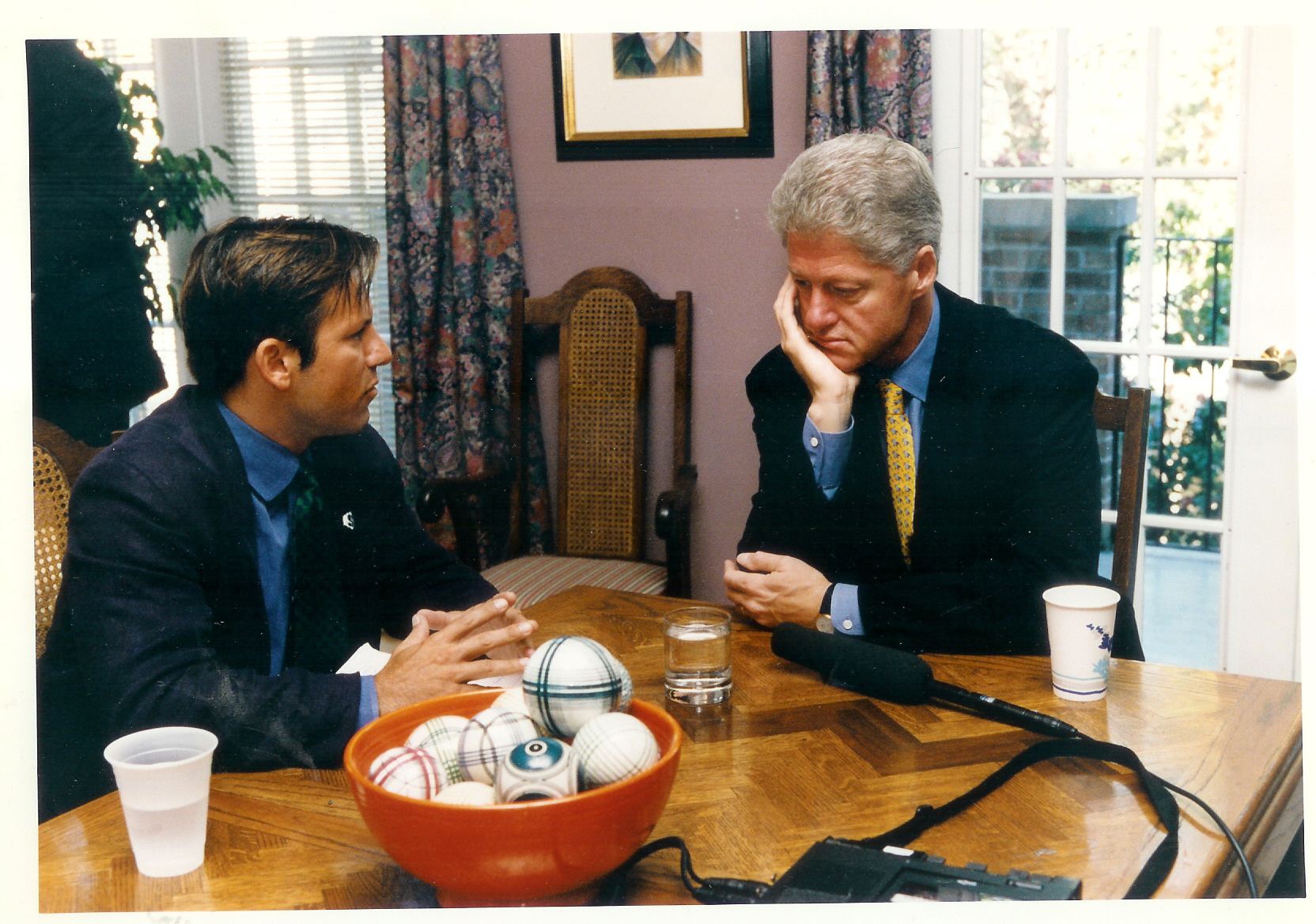 Interviewing Clinton