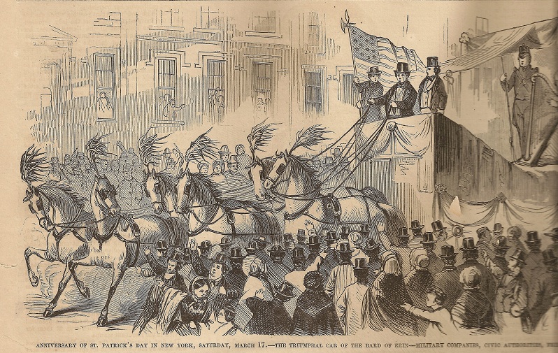St. Patrick's Day Parade New York in 1860