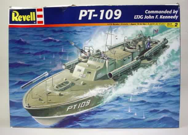 PT 109 ship model kit for 60s kids.