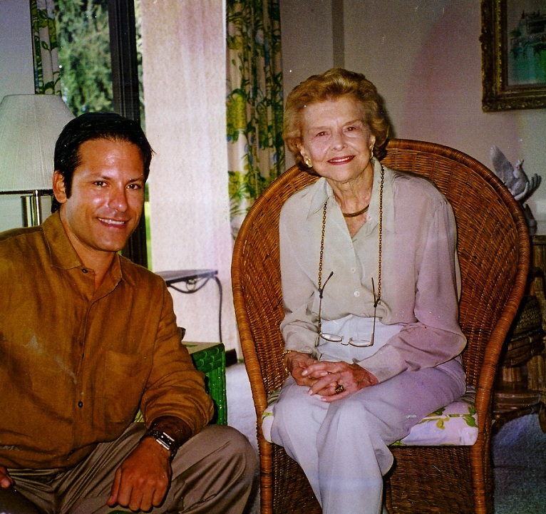 The author and Betty Ford, 2001.