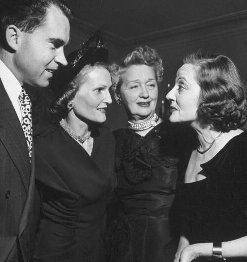 14. Pat Nixon with her husband, Hollywood gossip columnist Hedda Hopper and actress Tallulah Bankhead in Los Angeles.