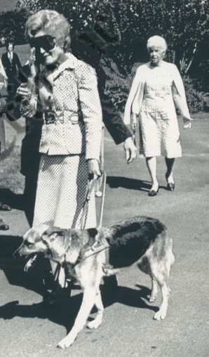 48. In September of 1972, the First Lady visited Seeing Eye, Inc., a company whch trained dogs to help guide the sight-impaired.