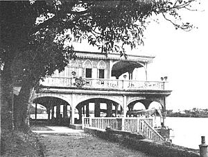 The Malacanang Palace where Nellie Taft insisted on racially-integrated social events, in defiance of the American military brass.