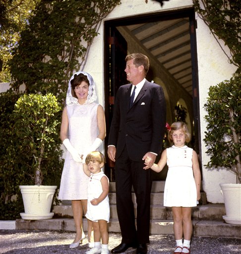 The Kennedys leaving his parents Palm Beach, Florida home for church on Easter morning   April 14, 1963.2. (2)