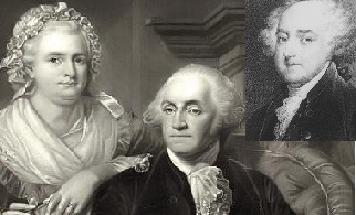 George and Martha Washington had John Adams as one of their presidential Christmas dinner guests.