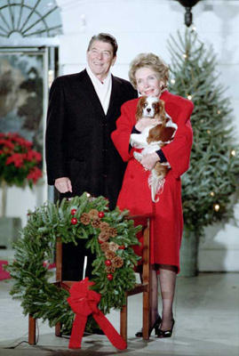 Mrs. Reagan with Rex - and the President.