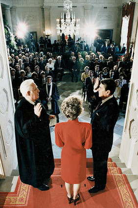 Reagan's 1985 White House inauguration on Sunday.