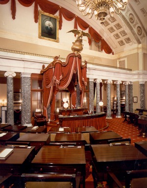 The restored former U.S. Senate Chamber.