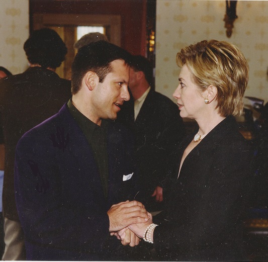 During her last month as First Lady, 2001.