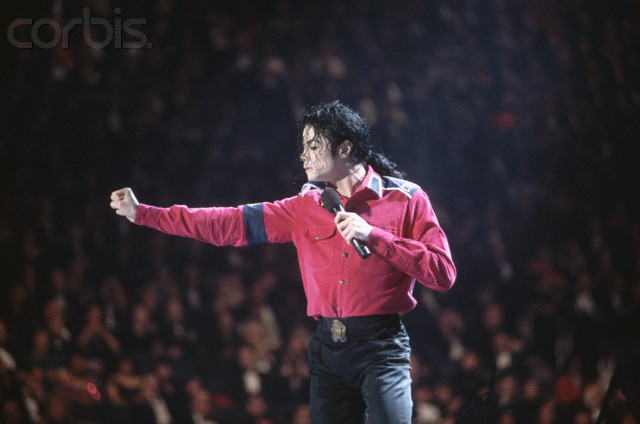 Michael Jackson at the 1993 Clinton Gala.