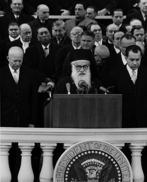 he Greek Orthodox Archbishop Michael delivered the invocation at Ike's 1957 Inauguration.