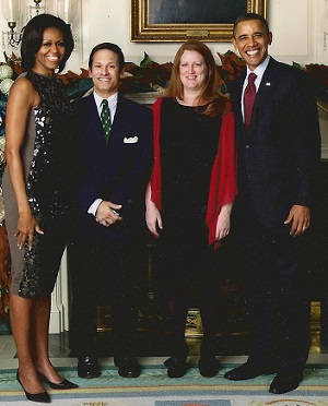 With the President and Mrs. Obama, 2011
