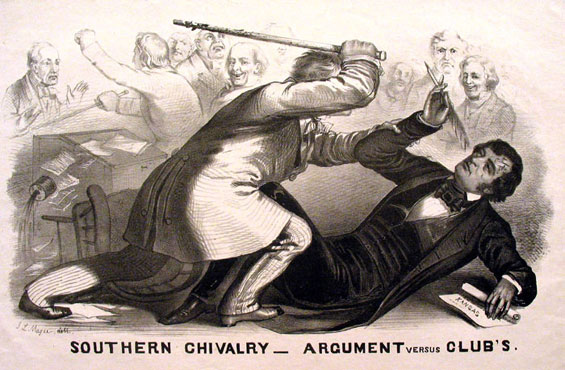 The attack on Sumner.