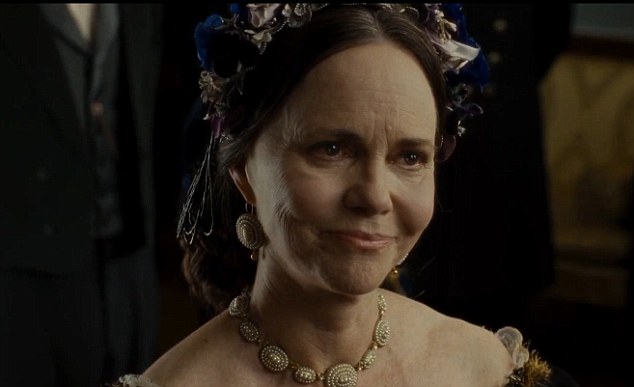 Sally Field as Mary Lincoln.