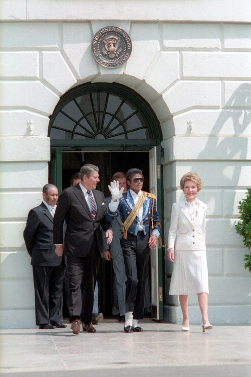 The Reagans and Michael Jackson.