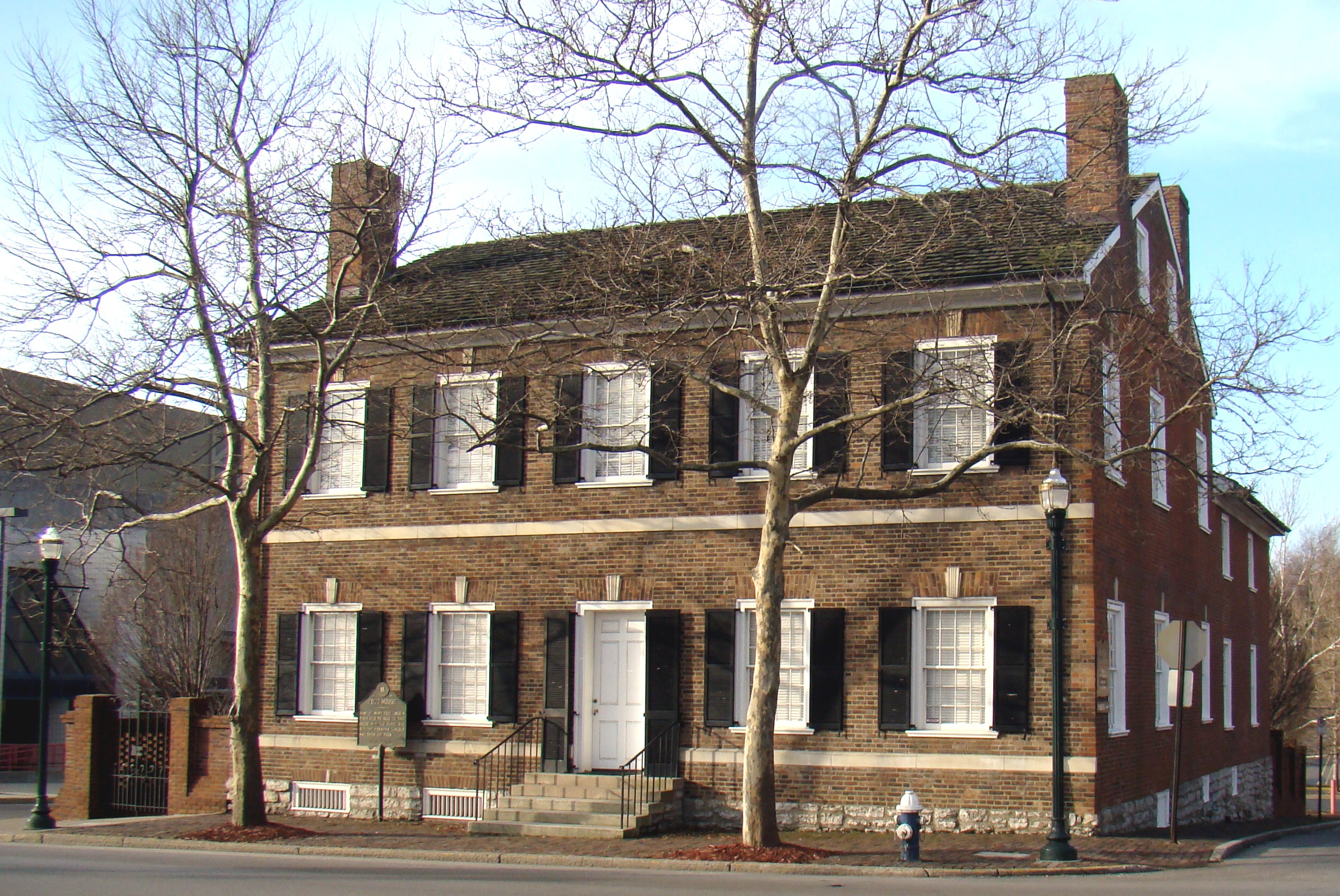 The restored childhood home of Mary Todd Lincoln in Lexington, Kentucky.