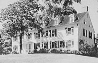 The manor house on Gardiner's Island, where the future First Lady was born
