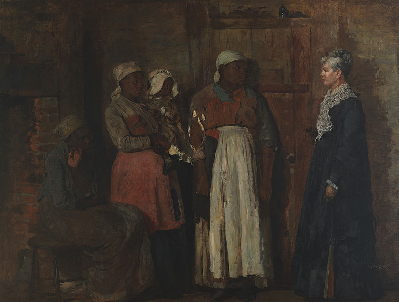 "A Visit from the Old Mistress," captured the tension between former slaves and a former slave-owner.
