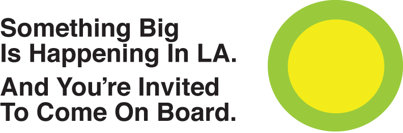 The logo of the 2020 Los Angeles World's Fair.