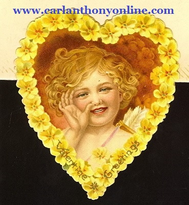 A Valentine's Day angel card sent the McKinleys, likely to represent "Little Ida."