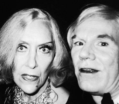 Warhol also encountered the legendary silent screen actress Gloria Swanson at a 1975 party at Cartier jewelers in New York. His friend and colleague Bob Colacello snapped this image of them together.