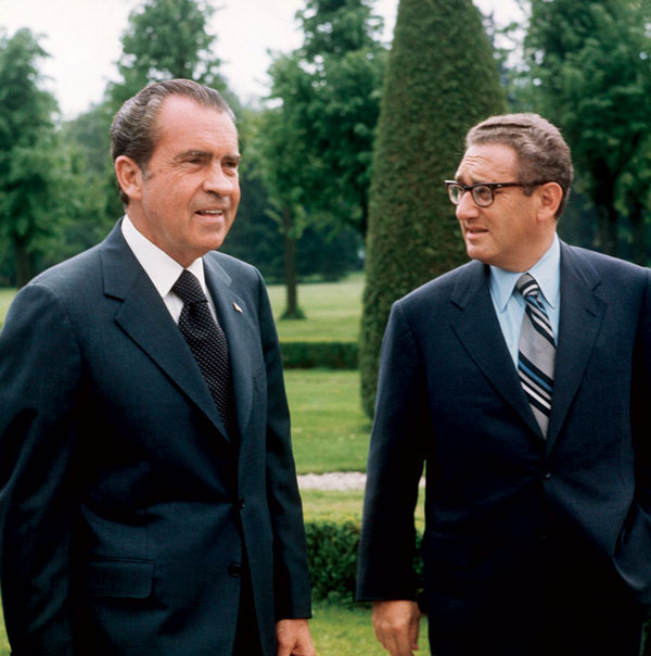 Kissinger served as President Richard Nixon's foreign adviser and then Secretary of State.