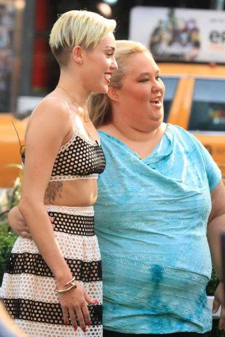 Miley Cyrus recently met with Mama June. mother of the reality television child star Honey Boo Boo.
