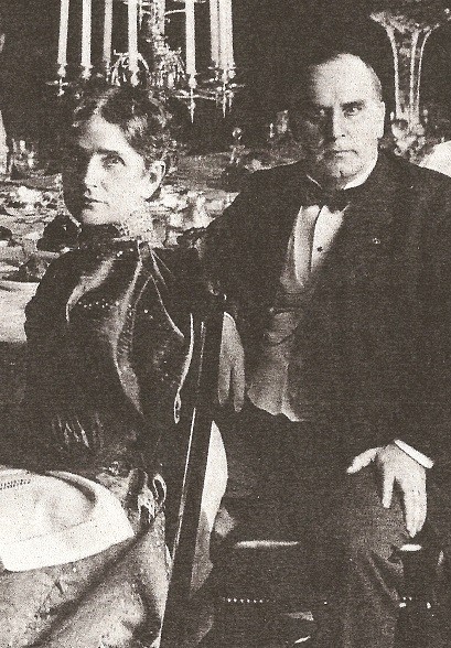President McKinley changed protocol to be seated next to his wife. 