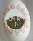 A friend gave the McKinleys a diorama Easter egg showing Katie and Little Ida on the White House South Lawn.