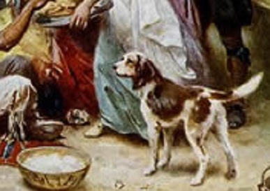 At least the spaniel made it into one familiar depiction of the first Thanksgiving.